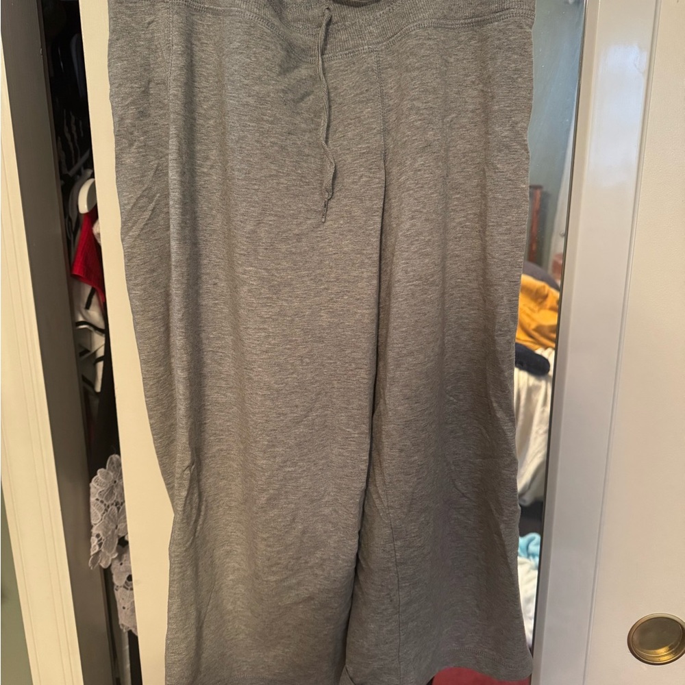 Gray Wide-Leg Pants